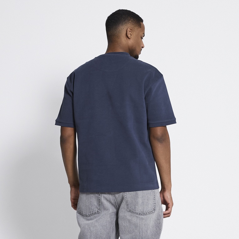 Boxy sweat tee "Gunnar" Navy